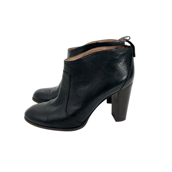 Louise Et Cie Womens SZ 8.5M High Heeled Black Leather Ankle Booties - Picture 4 of 16